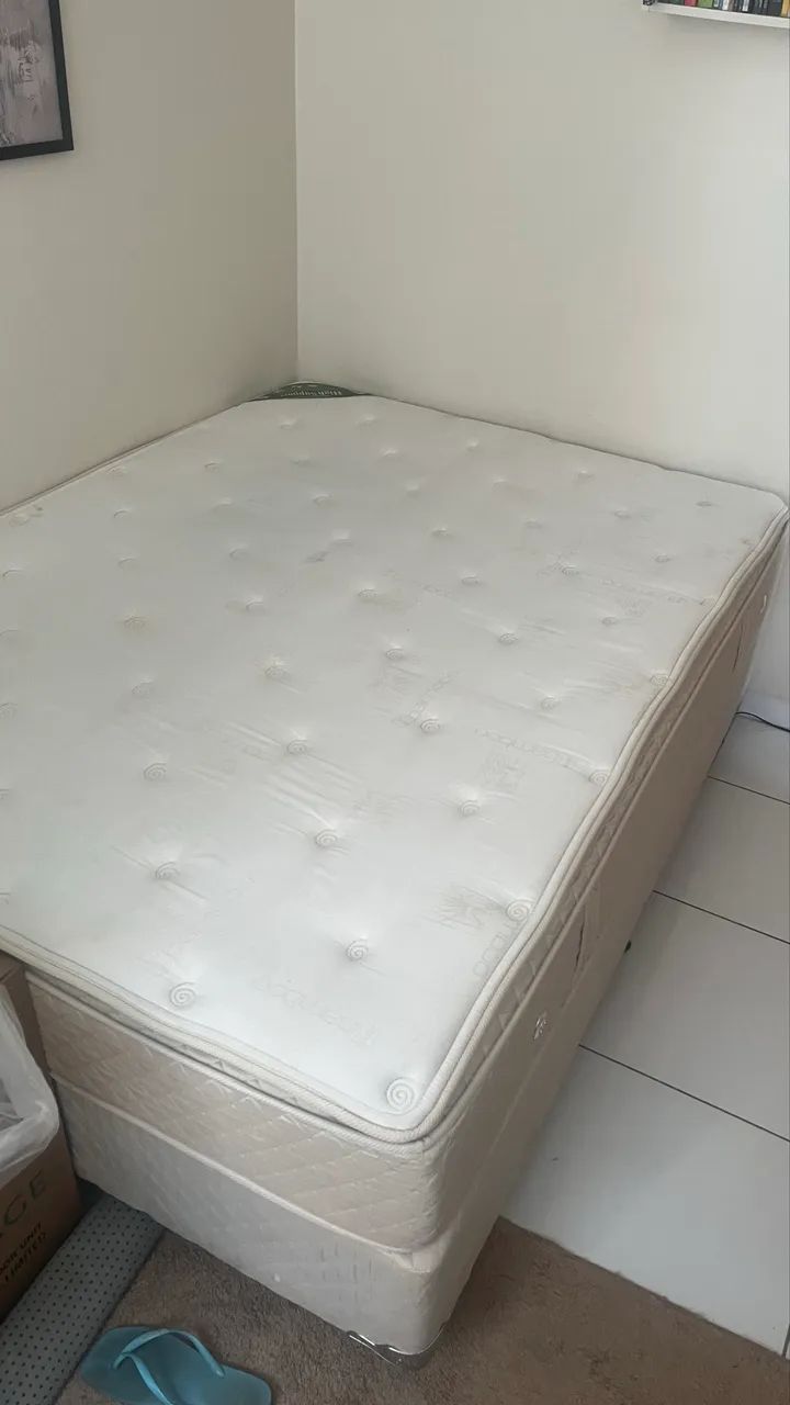 Cama Box Casal Ecoflex + Colchão - 900 reais  - Foto 4
