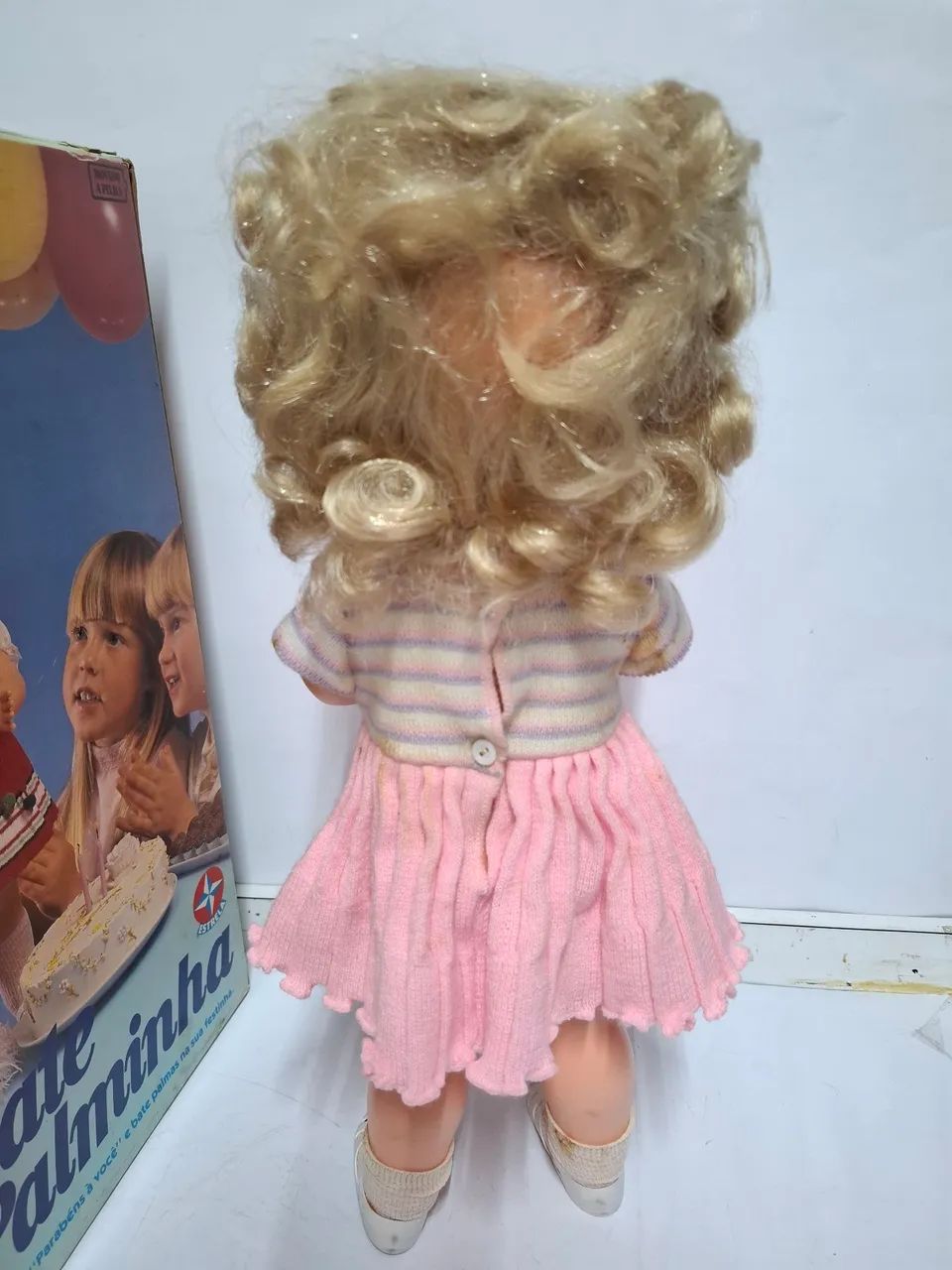 Boneca Bate Palminha na Caixa Anos 80 Completa  - Foto 5