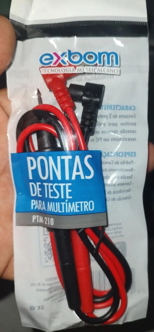 Pontas De Teste Multímetro Exbom Ptm-210: Precisão e Qualidade. - Foto 5