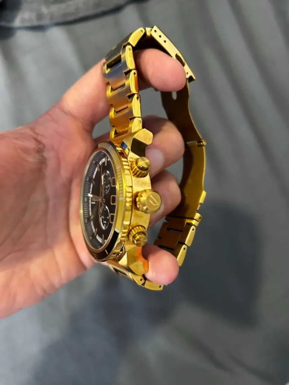 Diesel DZ4337 - Relógio de pulso dourado original completo - Foto 5