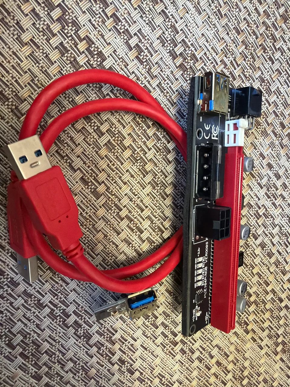 Pci-e Riser Extender 009s 16x Placa Grafica Com Usb 3.0 - Foto 3