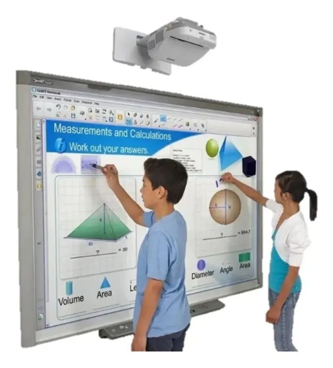 Tela Interativa Smart Board 800 - Sbx880 - 77 polegadas