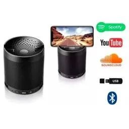 Caixa De Som Bluetooth Q3 Usb Mp3 Aux Com Suporte Celular