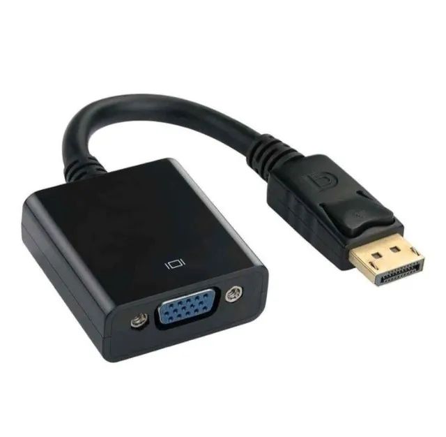 Cabo Adaptador Conversor Displayport Para Vga Vídeo Pc