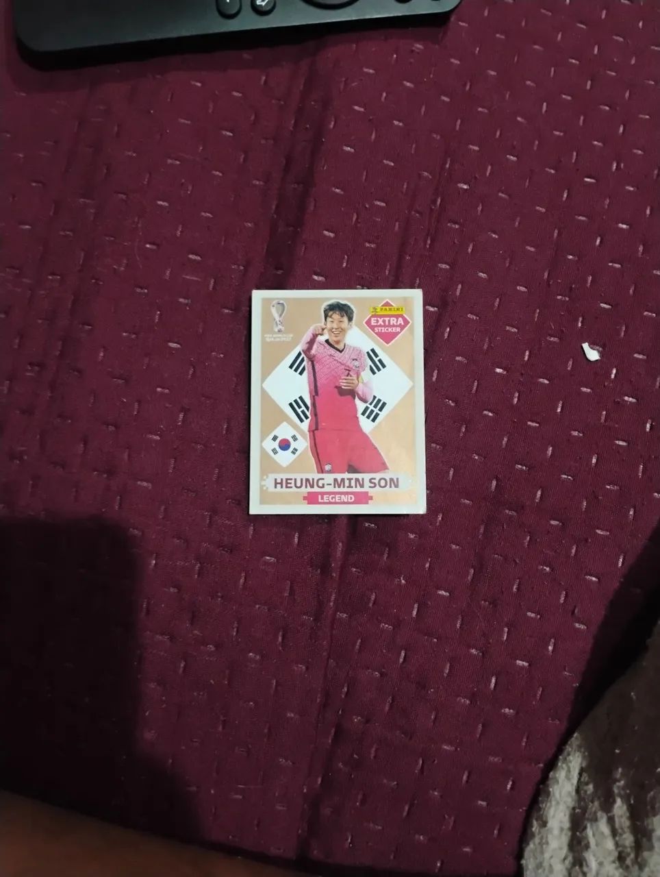 carta Heung-Min son legend bronze,copa do qtar 2022(um pouco danificada na ponta)