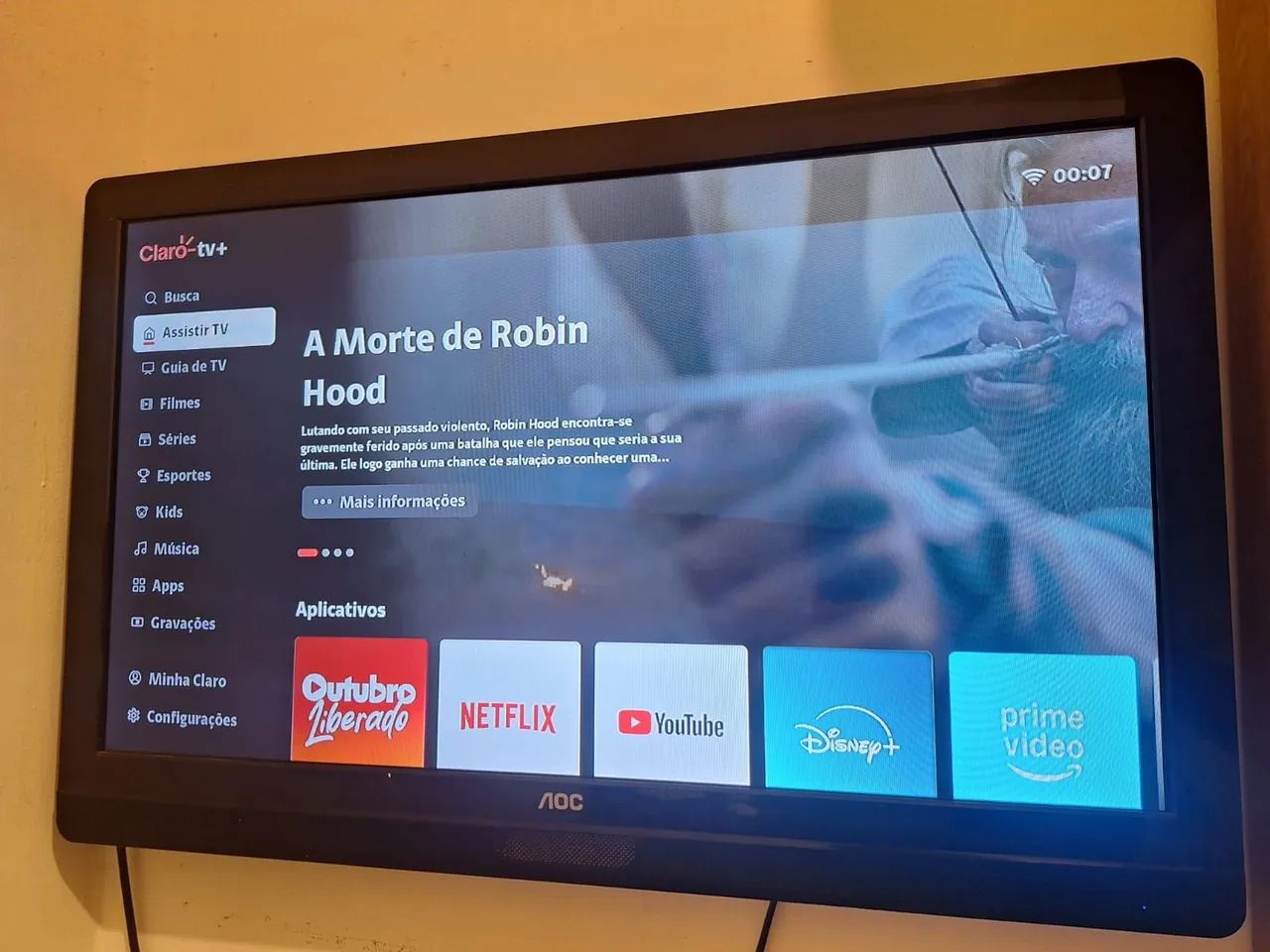 TV AOC 32 Polegadas Funcionando perfeitamente (Aceito cartão de crédito)