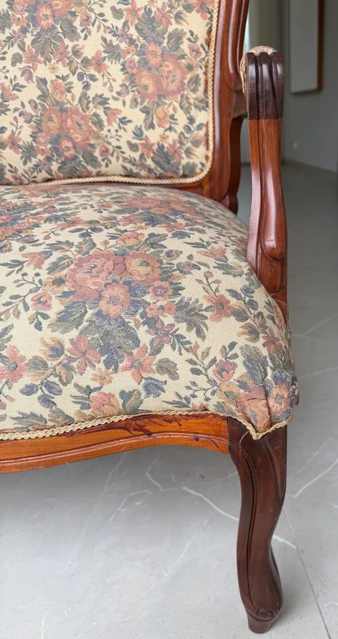 Sofá Namoradeira estilo Luís XV - Foto 5
