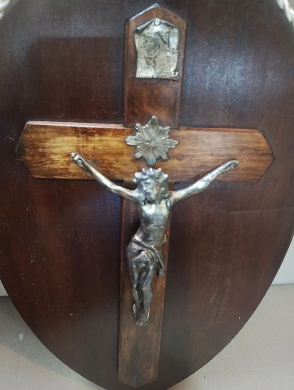 ANTIGO CRUCIFIXO DE PAREDE  - Foto 2