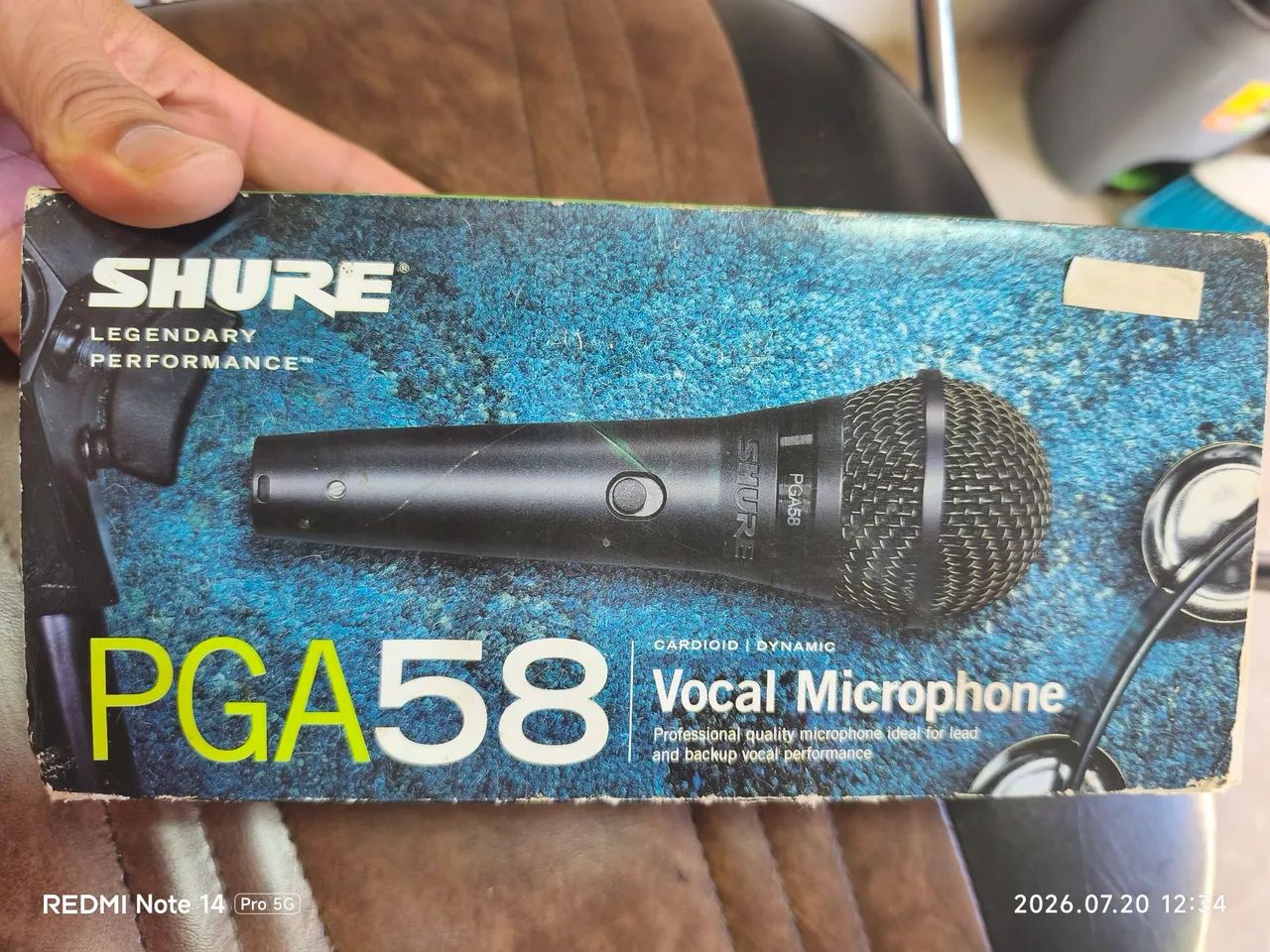 Microfone  shure 
