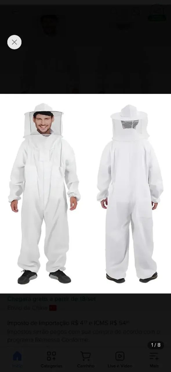 Roupa de apicultor