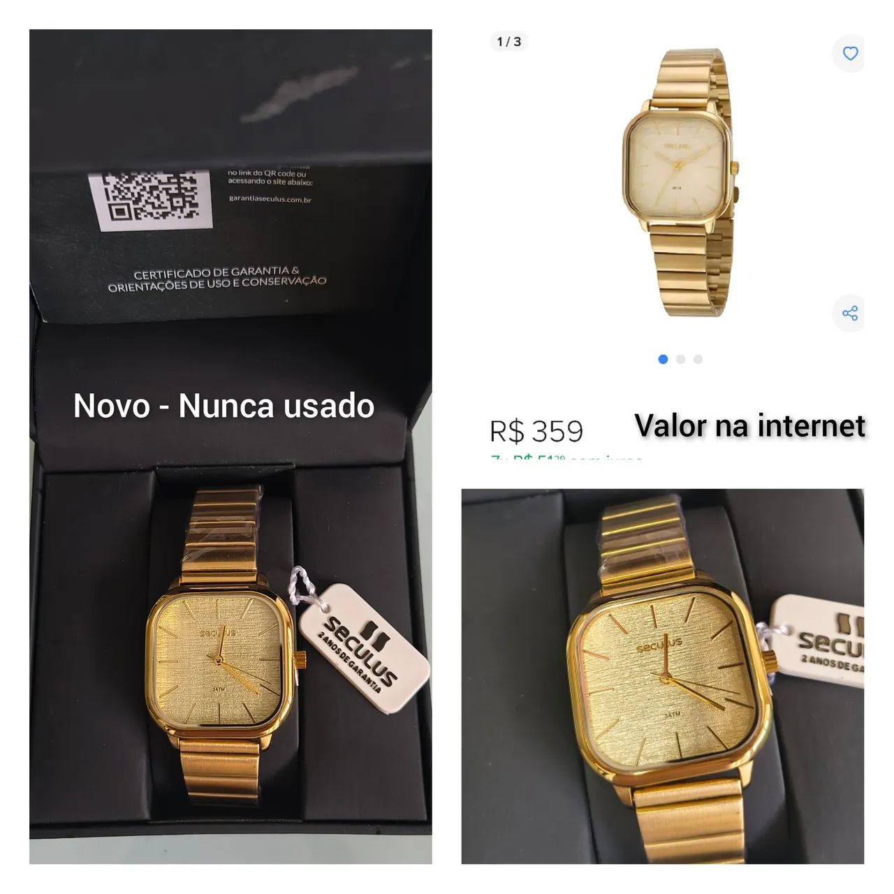 Relógio - nunca usado