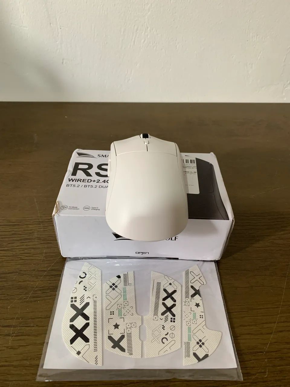 Mouse sem fio 2.4 wireless Rs7 smailwolf  - Foto 2