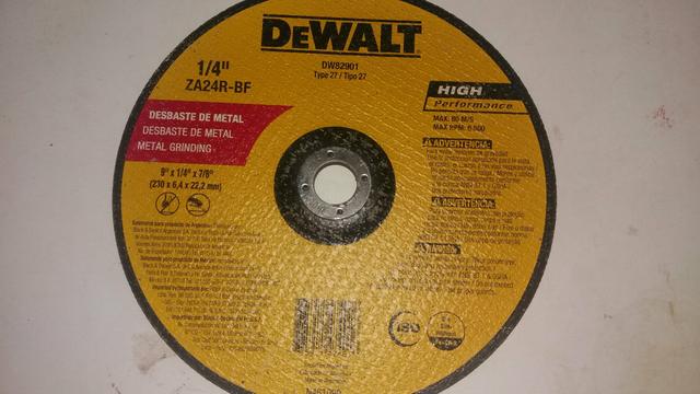 Disco de desbaste 9pol DeWalt 5 peças