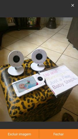 Babá eletrônica com duas câmeras, R$680. Zap 981267722