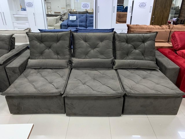 Sala sofá retrátil e reclinável de 290 cm de largura  - Foto 3