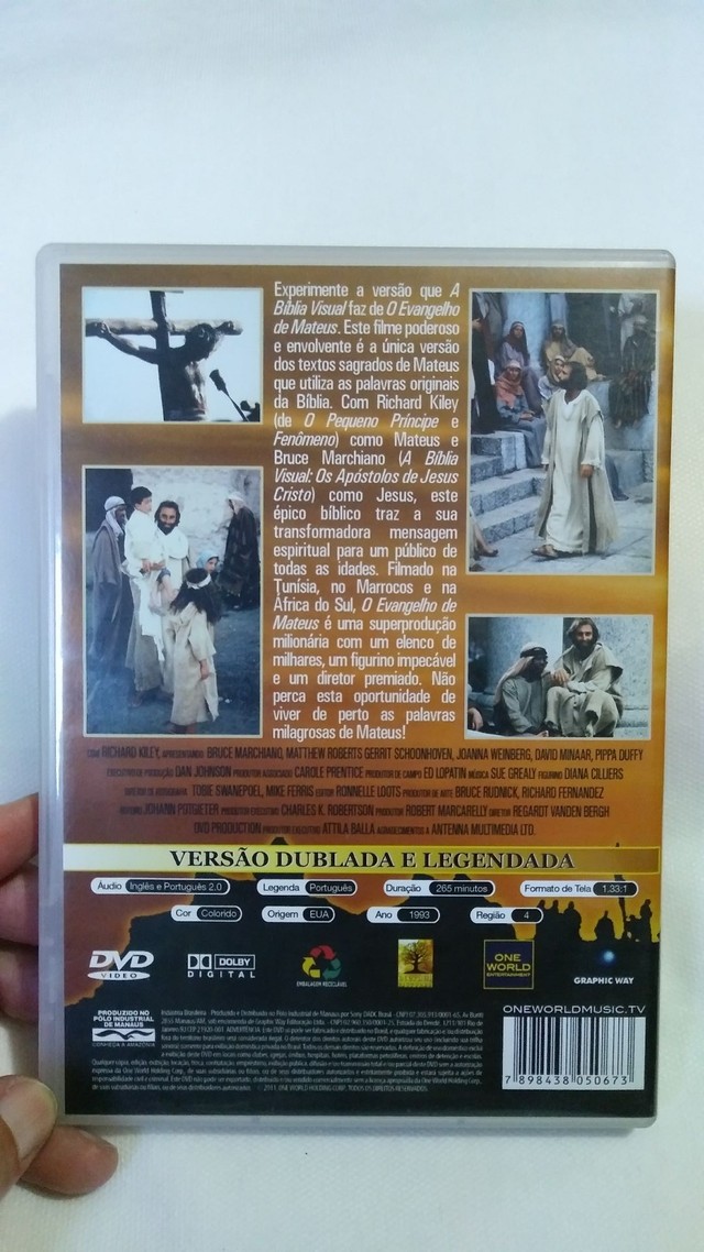 O EVANGELHO DE MATEUS DVD ORIGINAL 