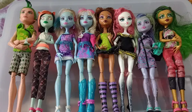 Lote de 13 bonecas Monster High