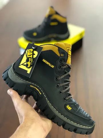 Bota Caterpillar preta linha premium - Calçados - Treze de Julho