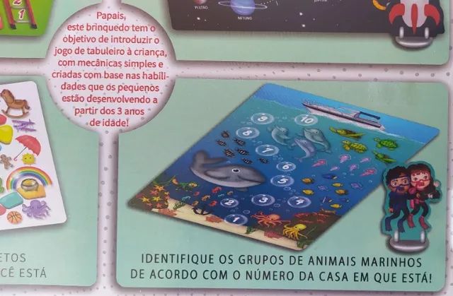 Meu Primeiro Tabuleiro - Pais e Filhos- 4 Jogos Educativos