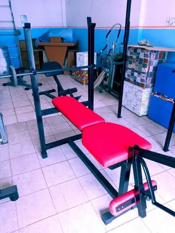 Supino reto inclinado com extensora flexora conjugada