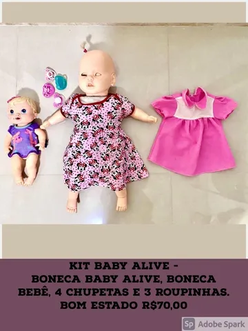 Kit roupa para Boneca Baby Alive - Comprar em Baba Baby
