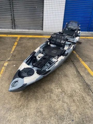 Caiaque caiman 135 pronto para motor completo avalio trocas  - Foto 5