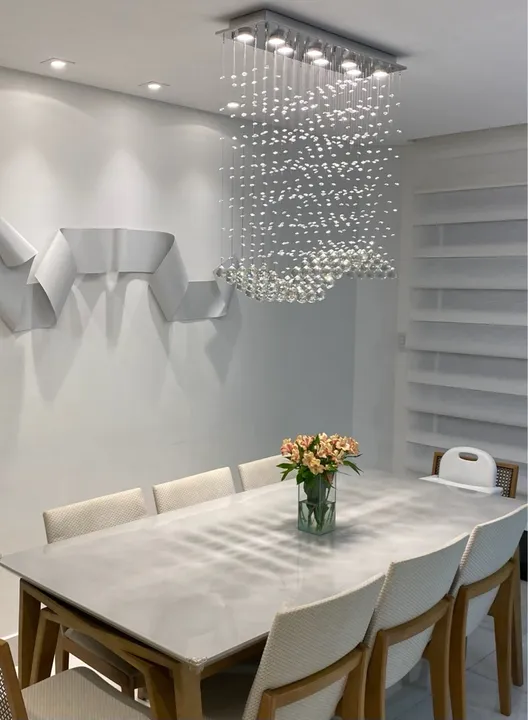 Lustre de cristal modelo onda