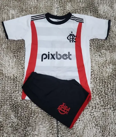 Novo conjunto time futebol flamengo infantil