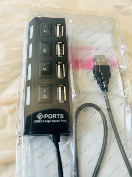 Régua cabo Hub USB 4 portas 2.0