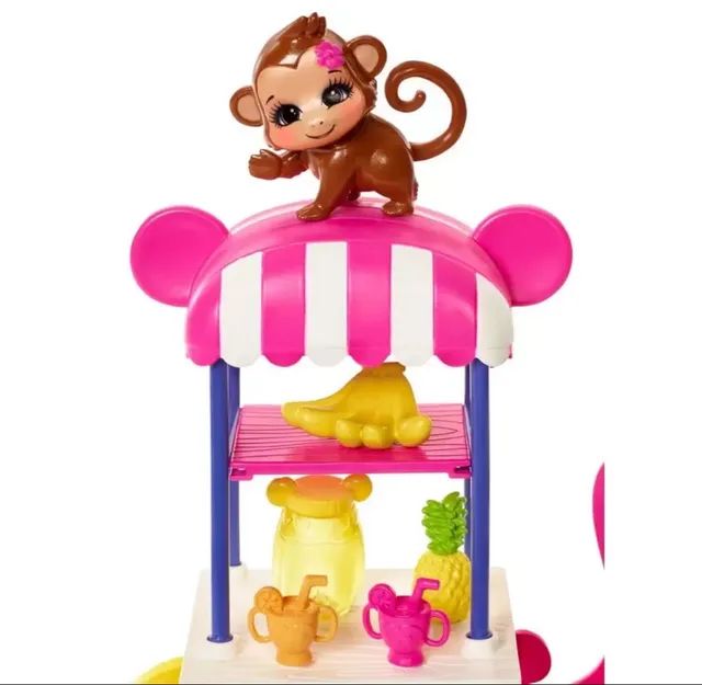 Boneca Enchantimals Carrinho de Frutas Merit Monkey - Foto 2