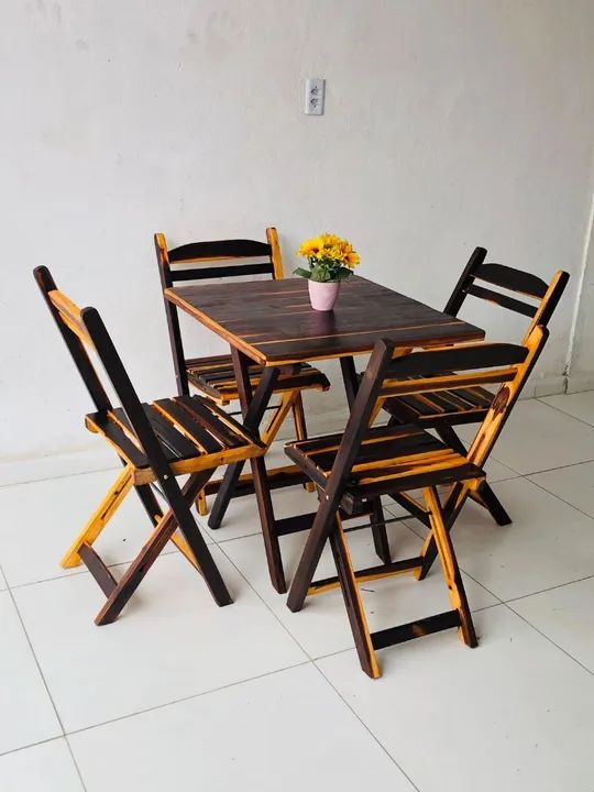Conjunto dobrável 70x70 - Foto 4