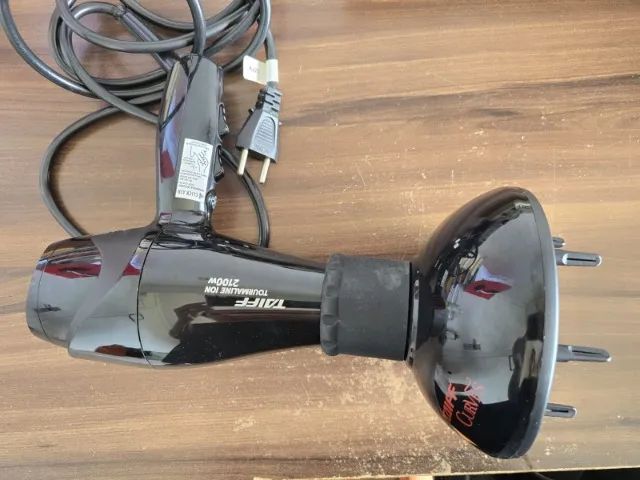 Secador de Cabelo Taiff Tourmaline Ion 2100W Professional + Difusor Taiff Curves