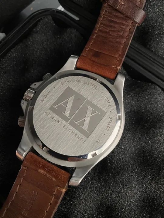 Relógio Armani Exchange Chronograph Black Dial AX1509 - Foto 4