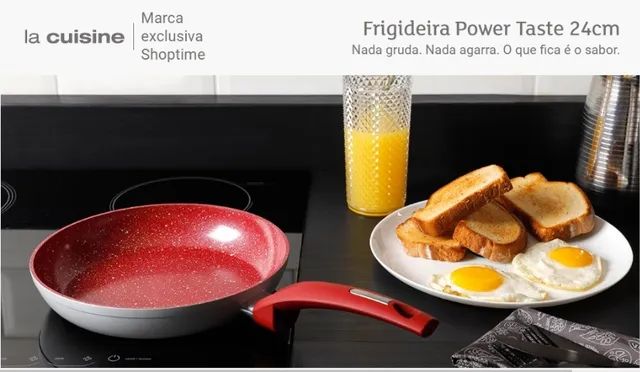 Frigideira de indução Tampa Power Taste 24Cm c/ revestimento cerâmico - La Cuisine - Foto 6