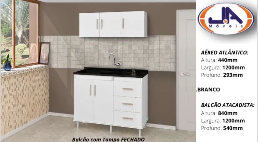BALCÃO ATLÂNTICO NOVO R$ 450,00  - Foto 3