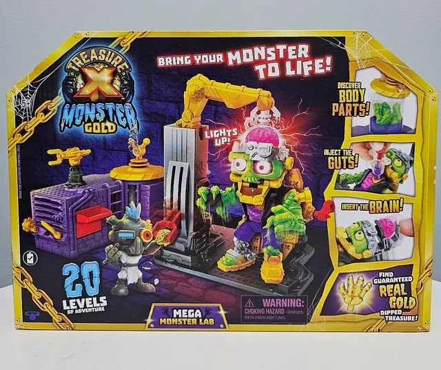 Treasure Monster Gold Mega Monster Lab: set novo lacrado igual naa fotos
