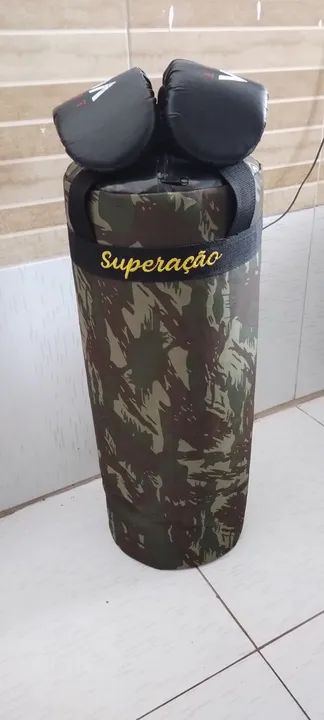 Saco de Pancadas Camuflado+Par de Luvas - Foto 3