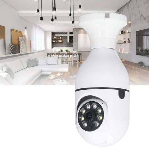 Câmera de Segurança de Lâmpada WiFi, Câmera de Lâmpada de 2MP