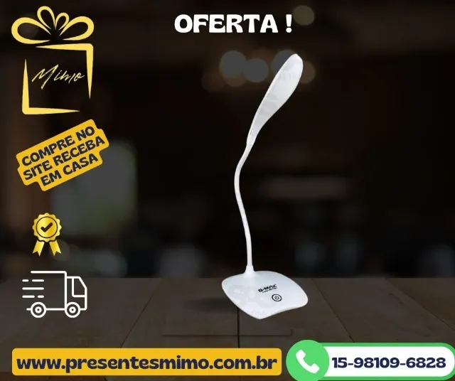 Luminaria de Mesa Led 3 Intensidades -novo