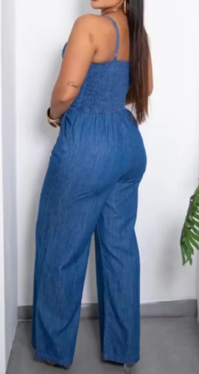 Macacão Jeans Feminino Elegante - Conforto e Estilo! - Foto 2