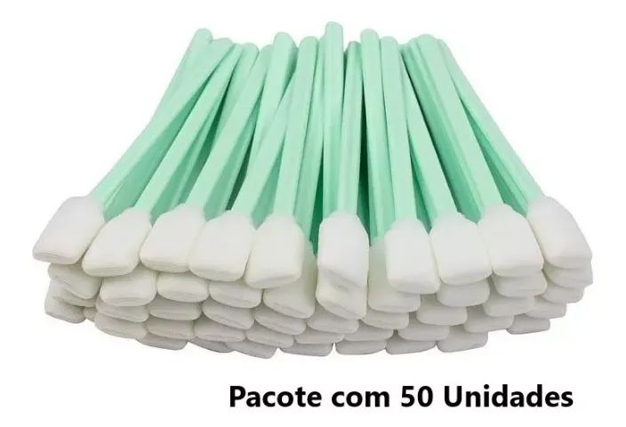 Cotonete Limpeza Plotter Impressão Eco-solvente Kit 50 Unidades - Foto 3