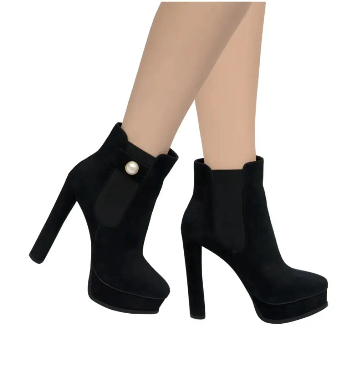 Bota Feminina Salto Alto Preta - Elegância Garantida!