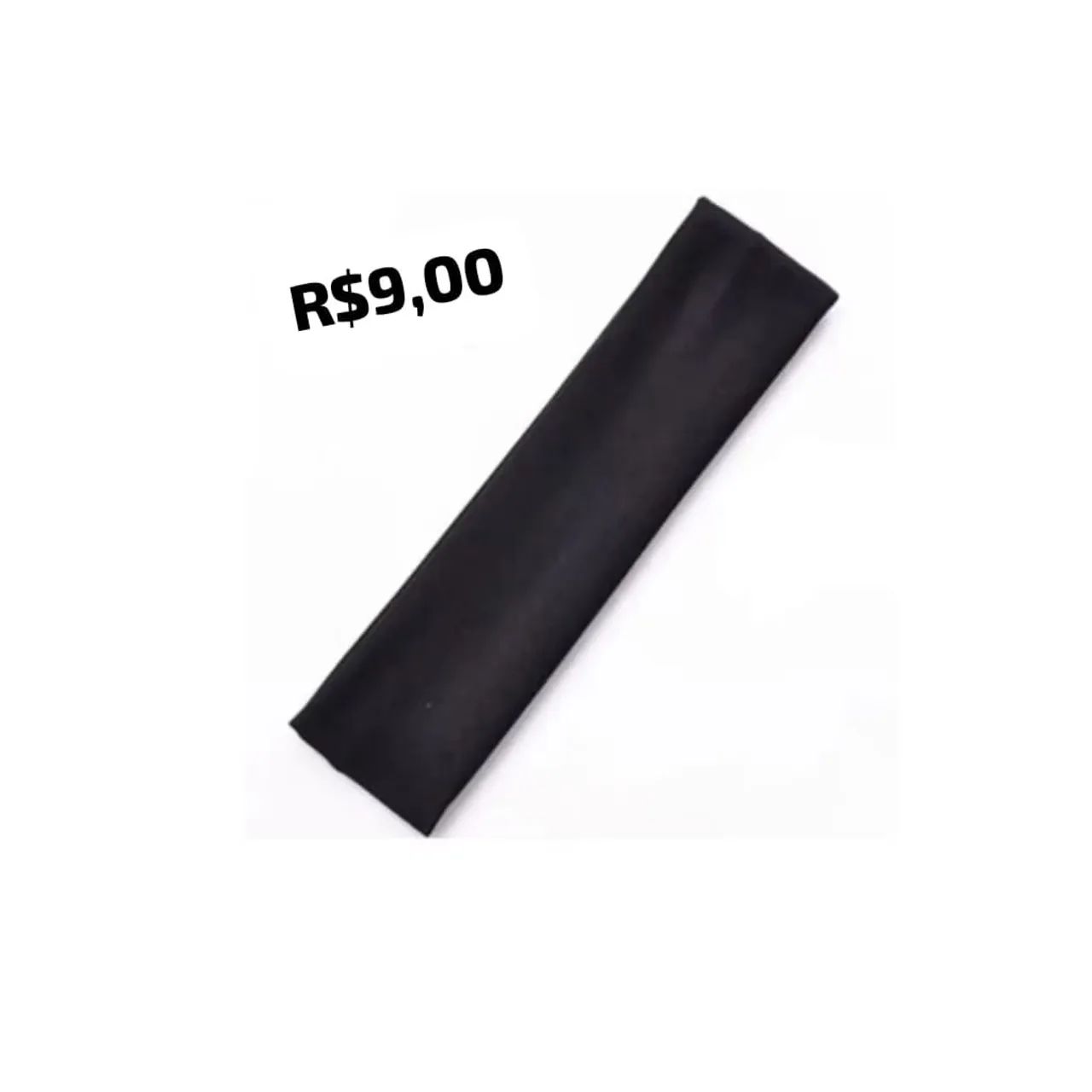Tiara/Faixa de Cabelo Preta - R$9,00 - Foto 2