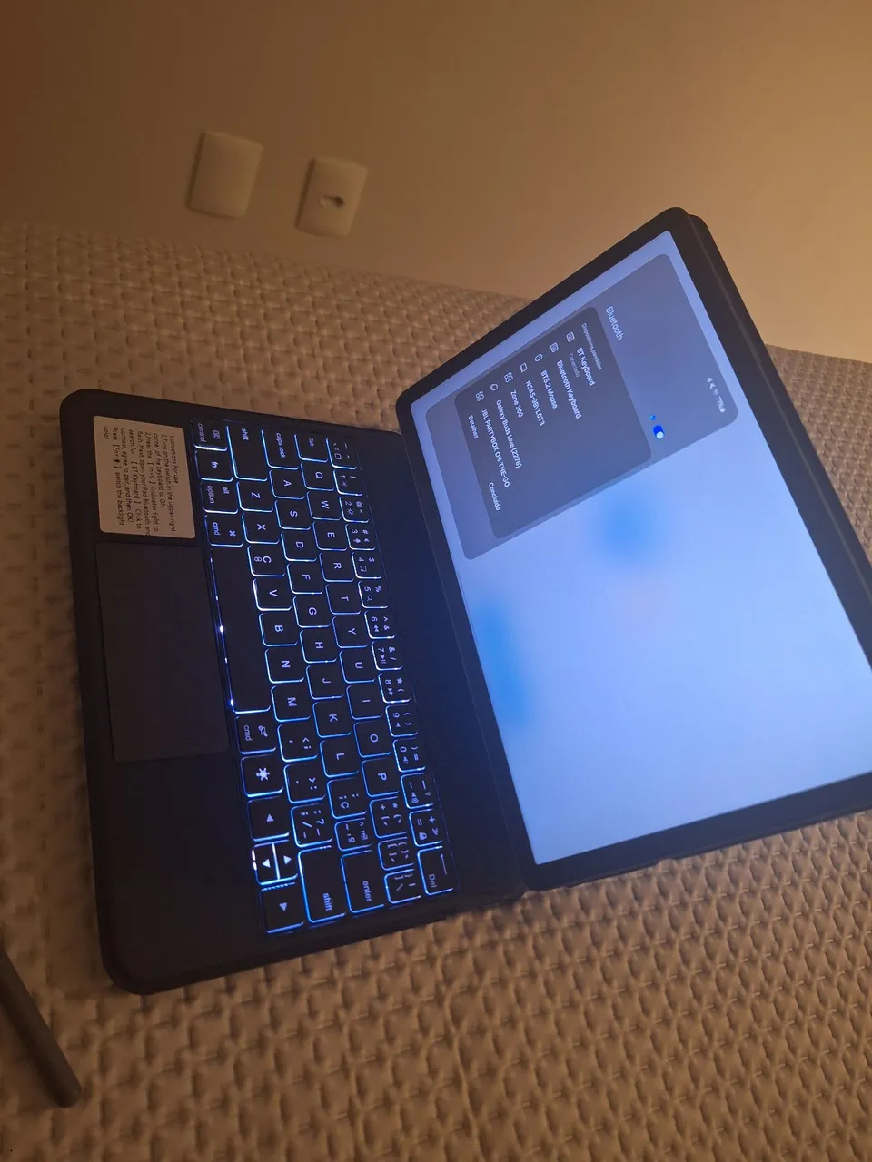 Tablet samsung S9 F3 com teclado magnético
