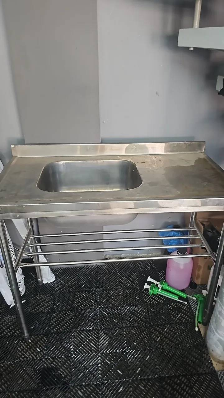 Pia de aço inoxidável para comércio