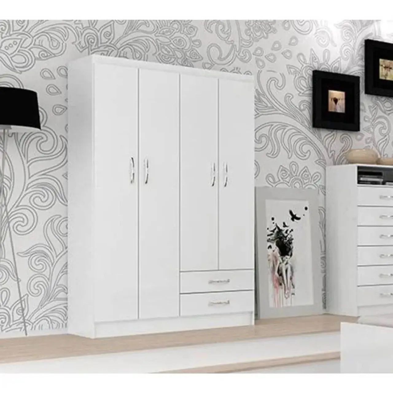 Guarda Roupa Evidência 4 P - Entrega Rápida 