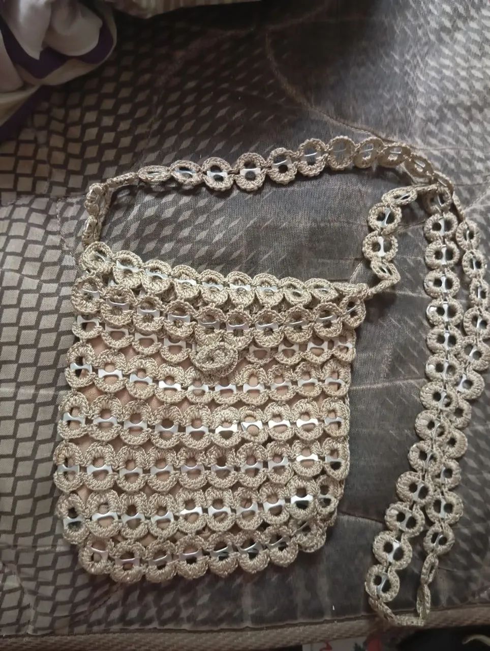Bolsa de tampinha de garrafa 