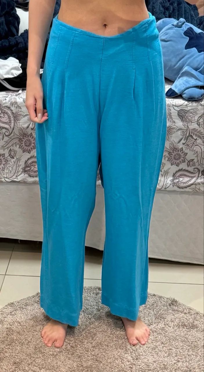 Calça alfaiataria azul  - Foto 2