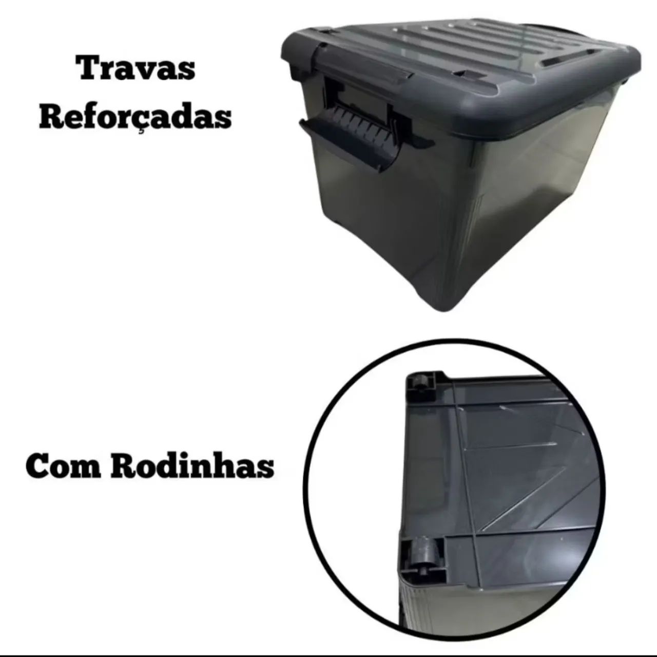 Caixa Organizadora 65L - Resistente e Espaçosa - Foto 2