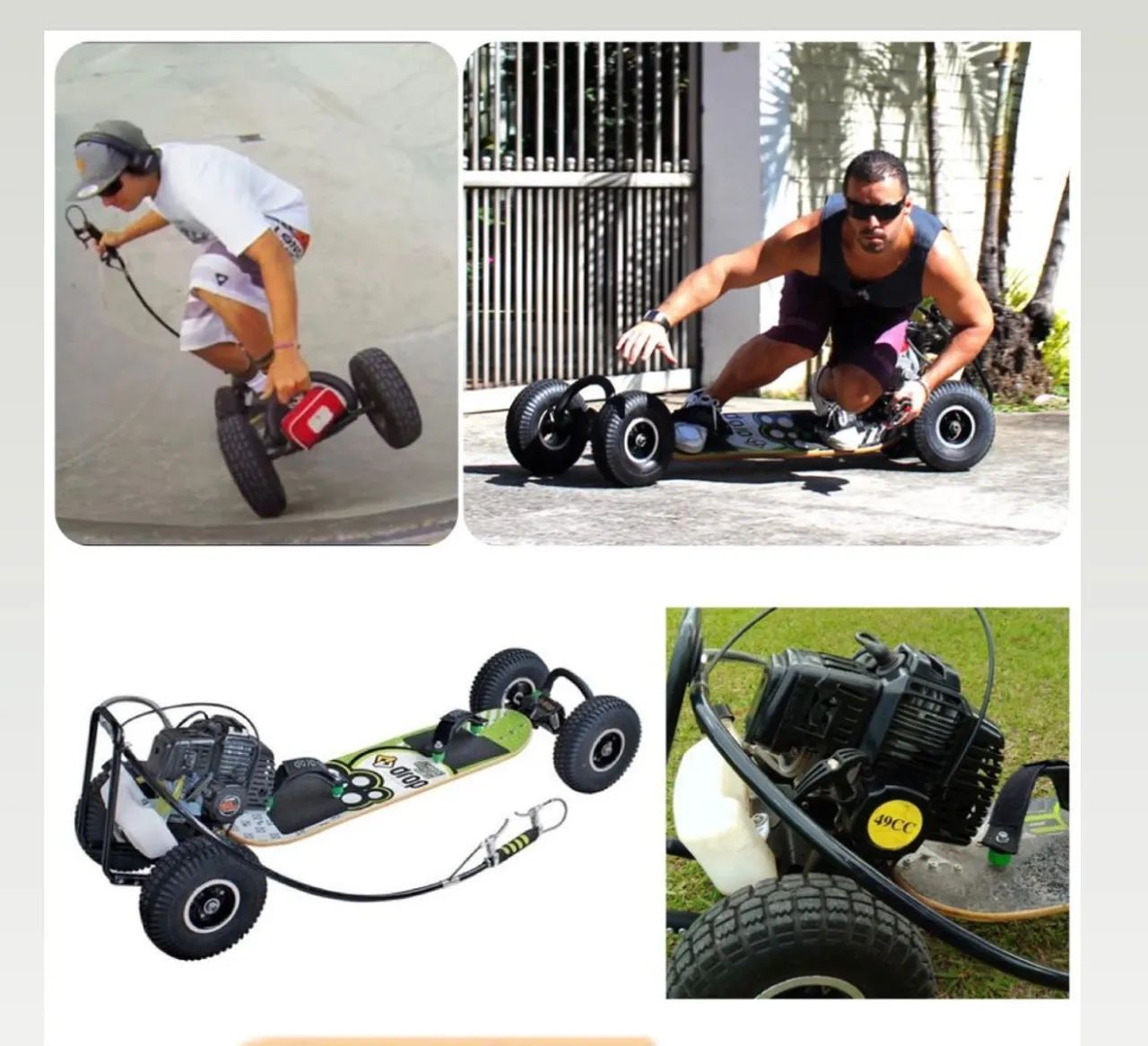 Skate motorizado Drop zero 